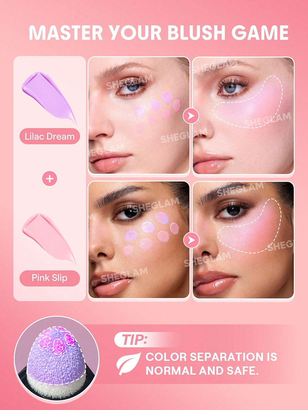 Миниатюра: Рідкий контуринг Color Bloom-Lilac Dream
