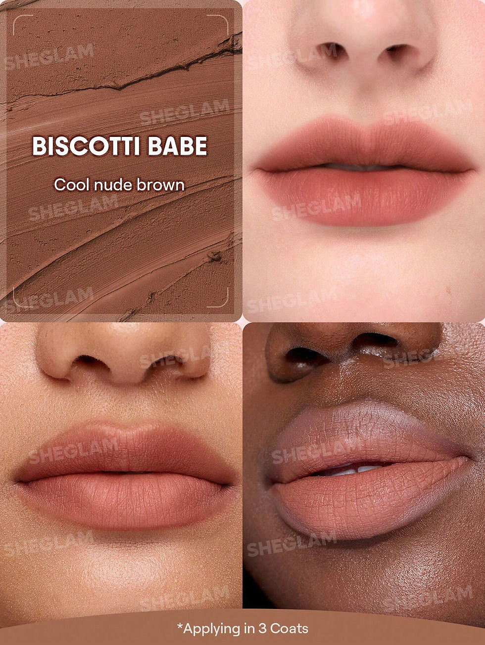 Прев'ю: Блиск для губ Bounce Putty Pocket Lip Pot-Biscotti Babe