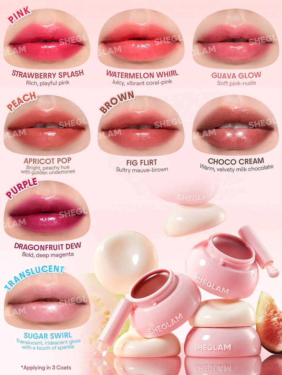 Прев'ю: Блиск для губ Hydra Jelly Pocket Lip Jam-Guava Glow