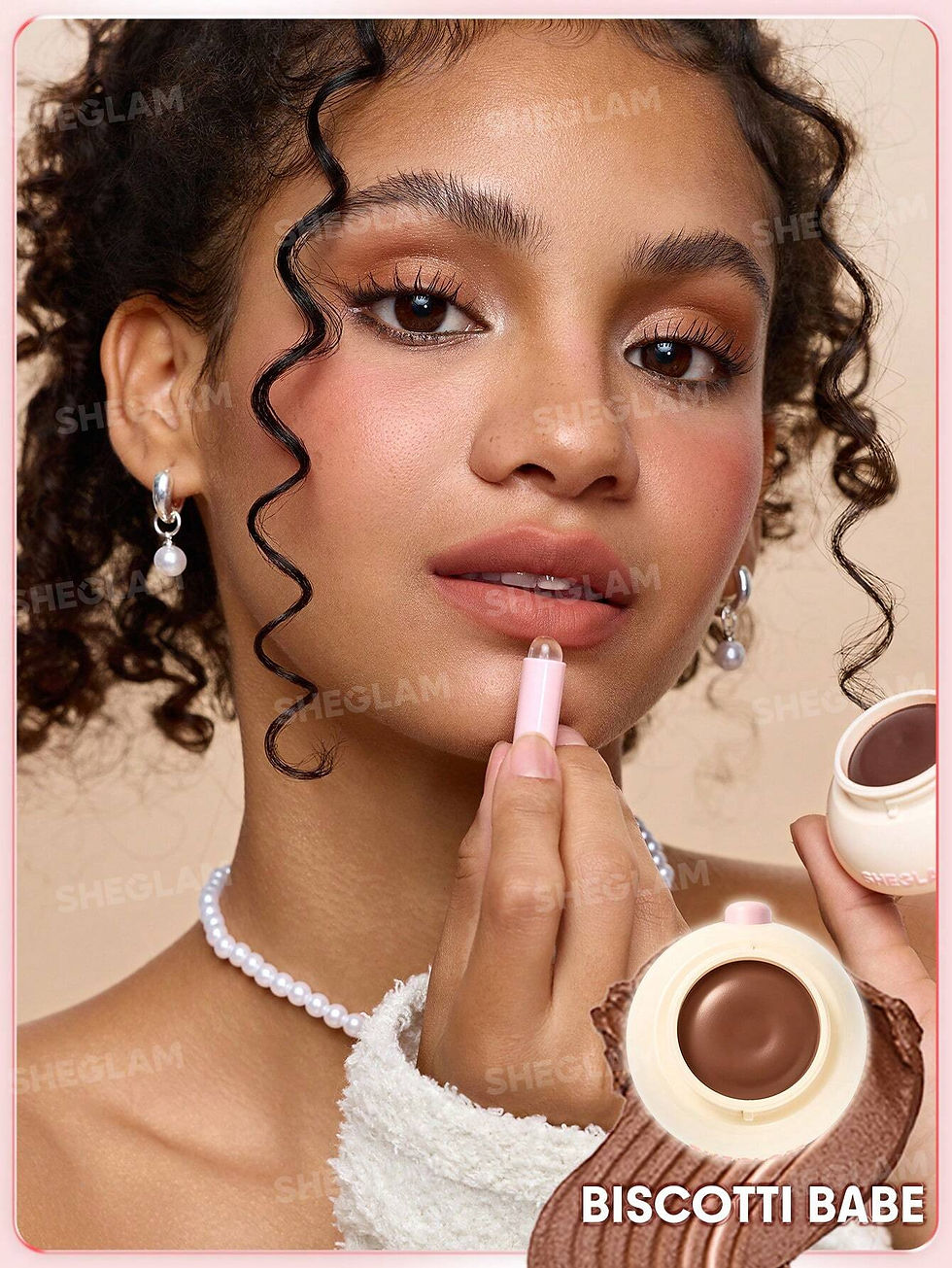 Прев'ю: Блиск для губ Bounce Putty Pocket Lip Pot-Biscotti Babe