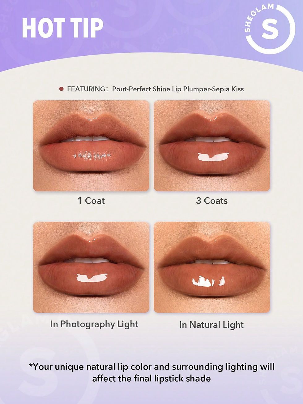 Миниатюра: Блиск плампер для губ Pout-Perfect Shine Lip Plumper-Pink Flamingo