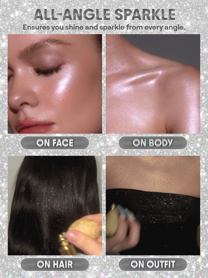 Прев'ю: Пудровий хайлайтер для тіла Go Go Glow-Champagne Shimmer