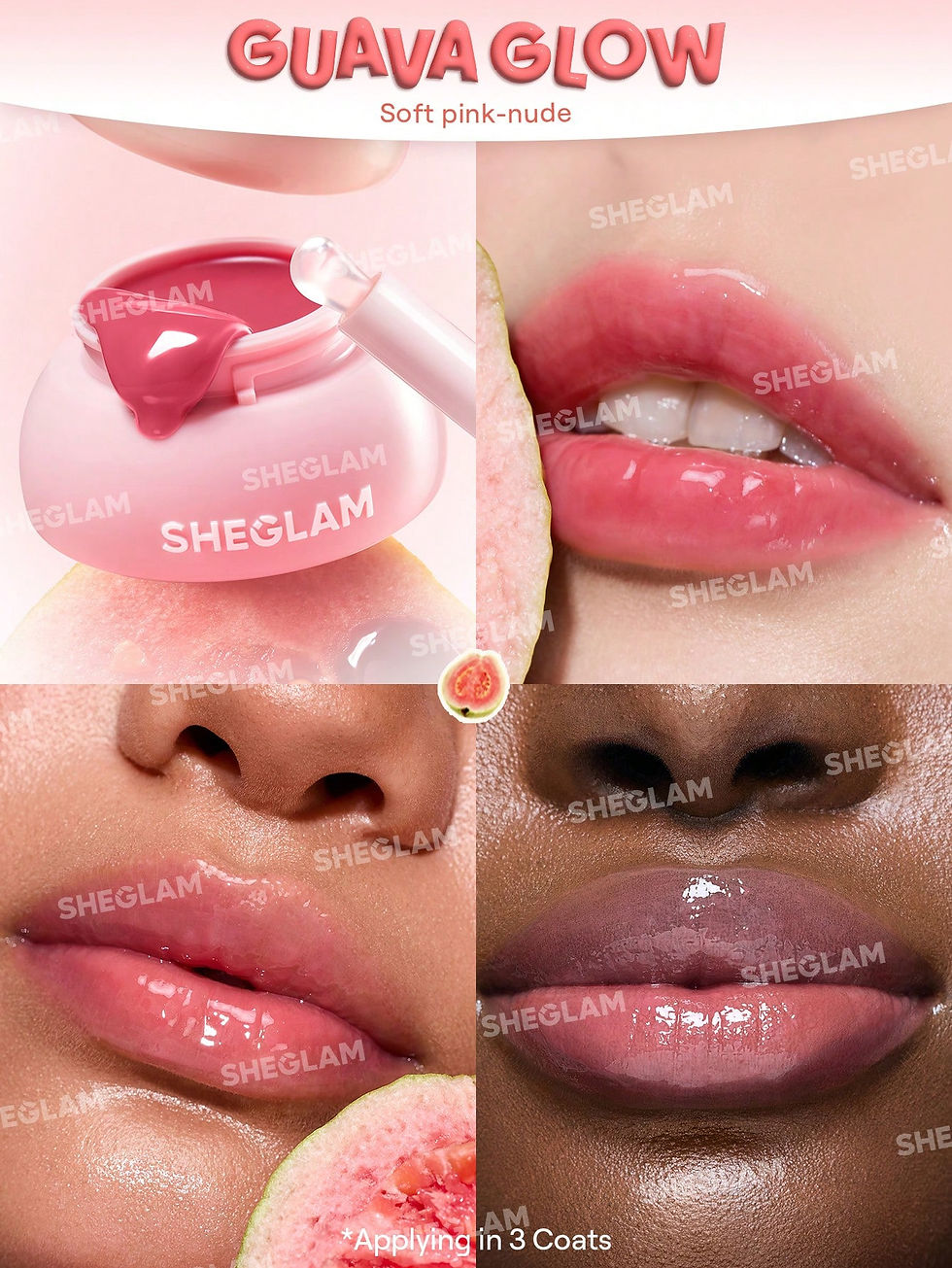 Прев'ю: Блиск для губ Hydra Jelly Pocket Lip Jam-Guava Glow