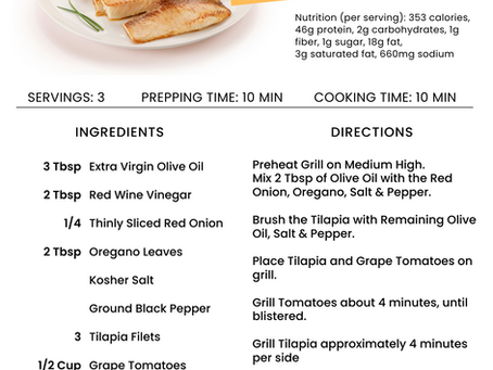 Grilled Tilapia with Grape Tomatoes