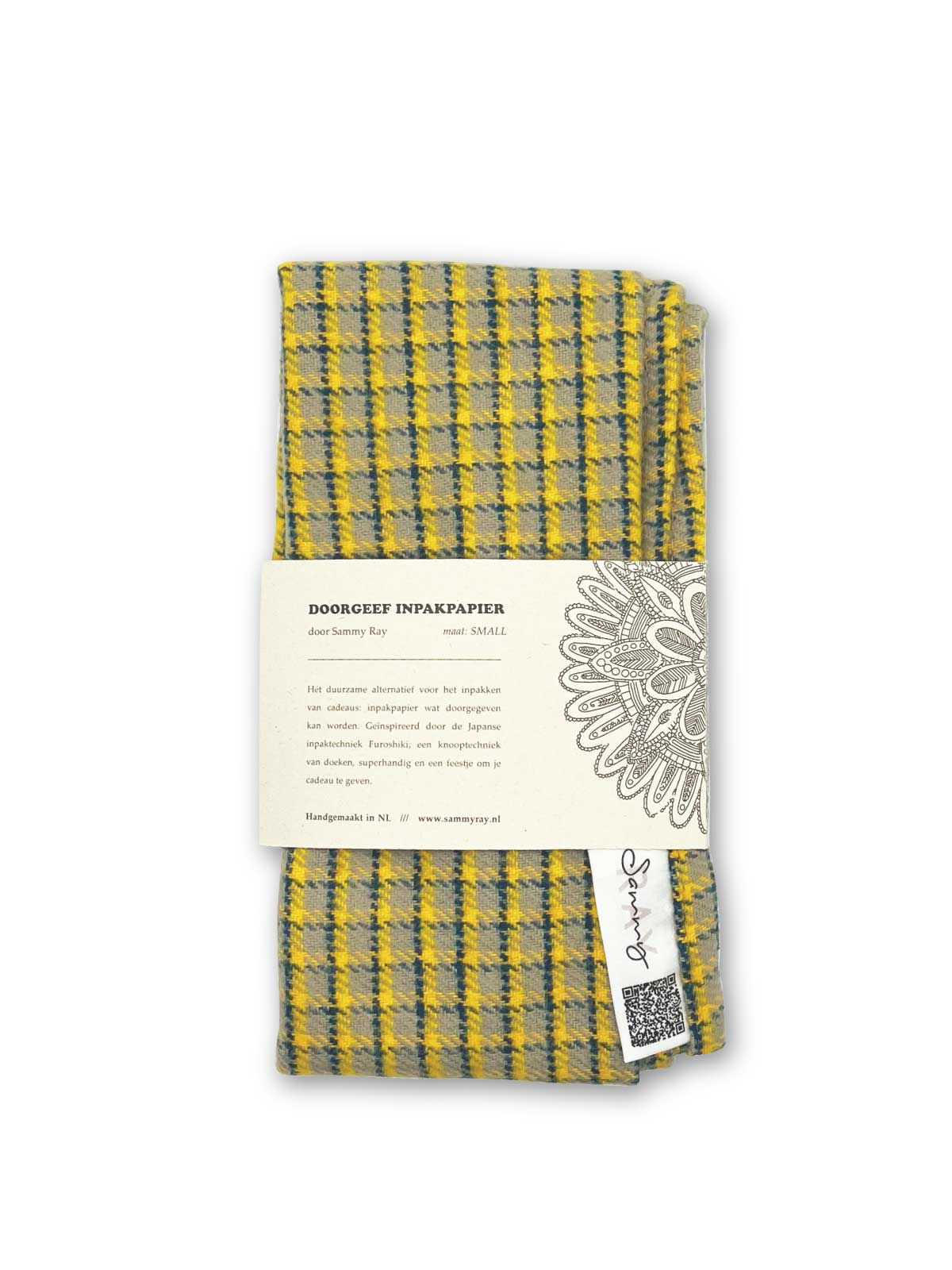 Sammy Ray duurzaam cadeau doorgeef inpakpapier furoshiki handgemaakt zero waste