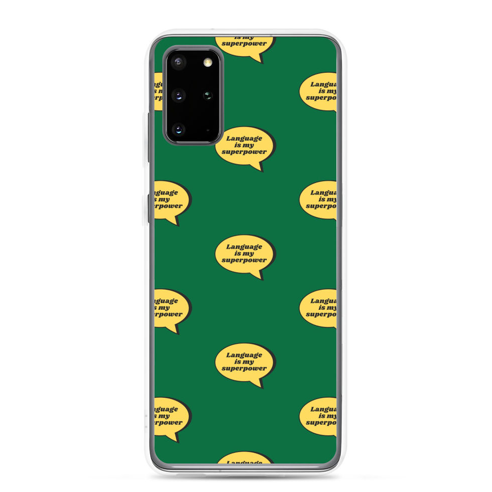 Thumbnail: Language is My Superpower Samsung Case (various models) - Green
