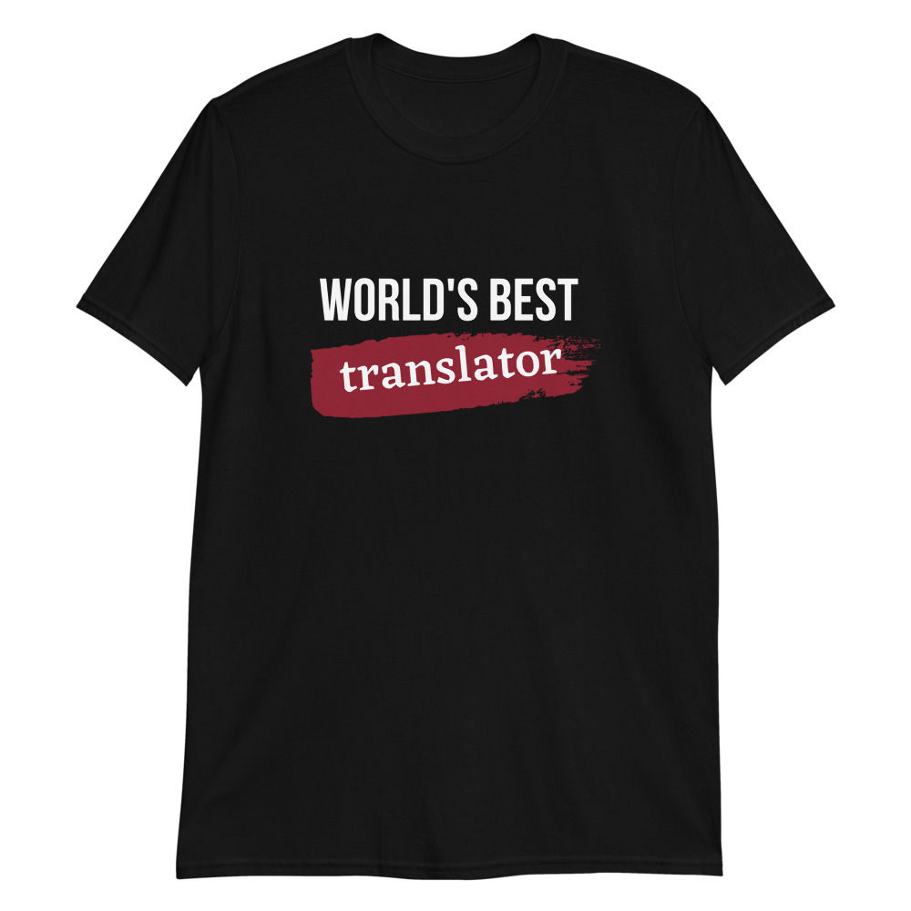World's Best Translator Red Short-Sleeve Unisex T-Shirt- Red