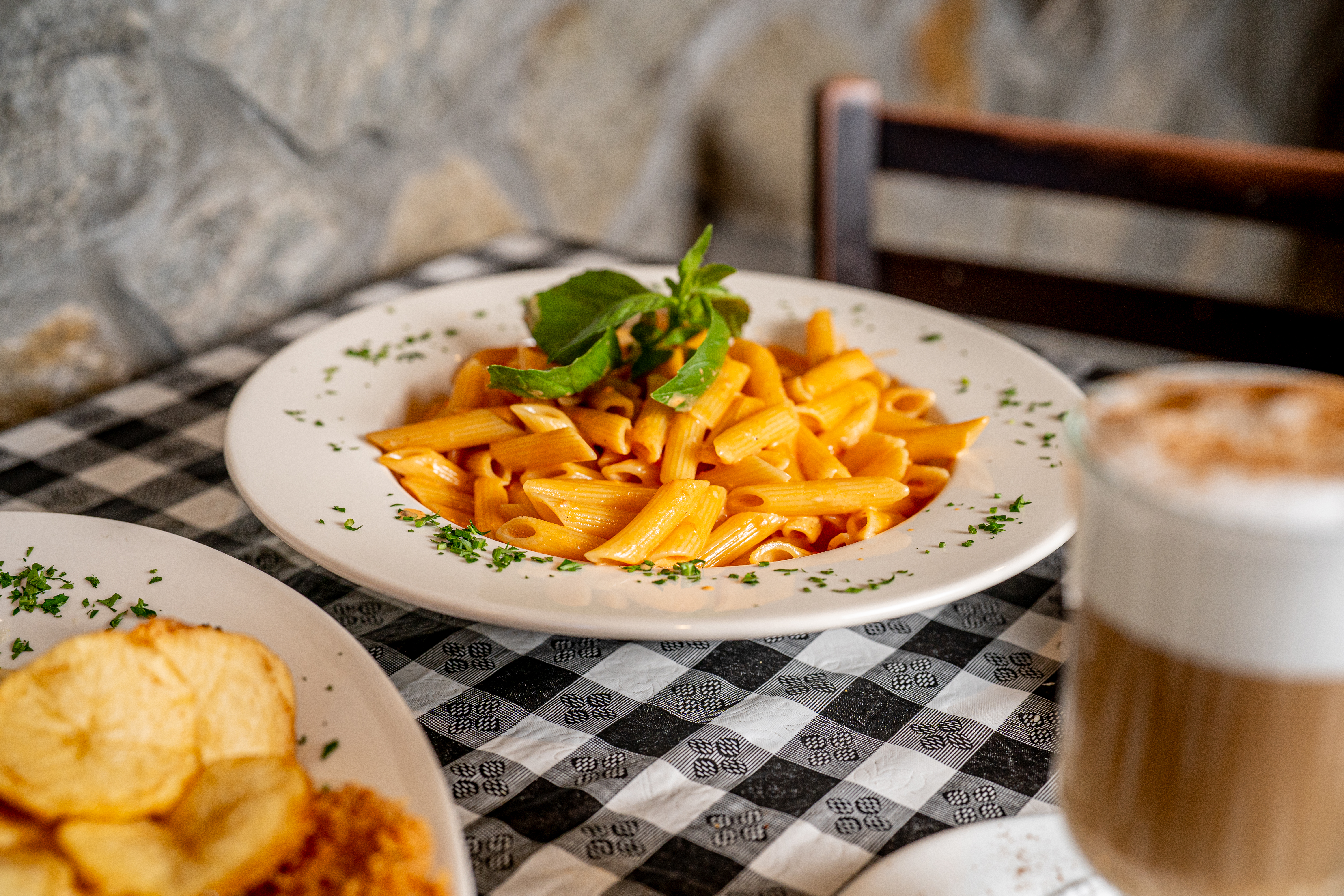 Arranged Food and Objects