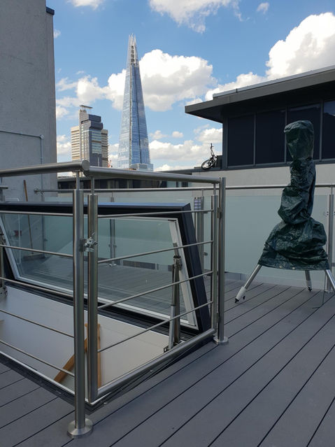 Rod wire balustrade, balustrade