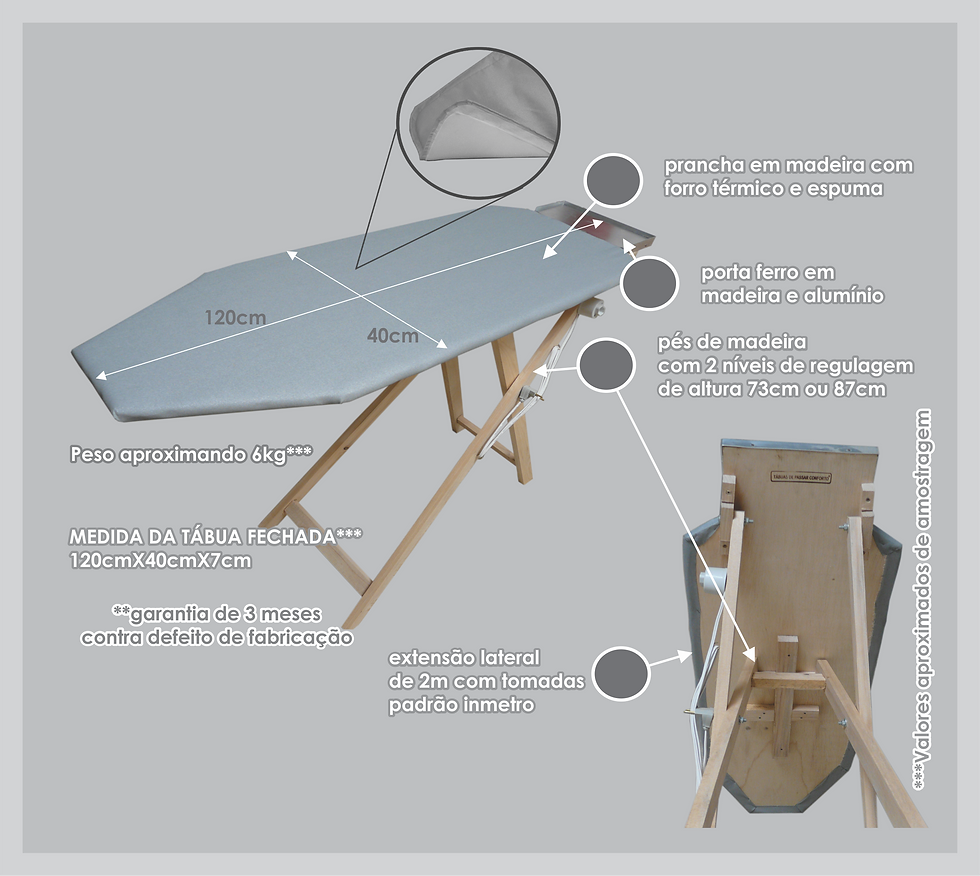 Miniatura: Tábua de Passar Tradiciona