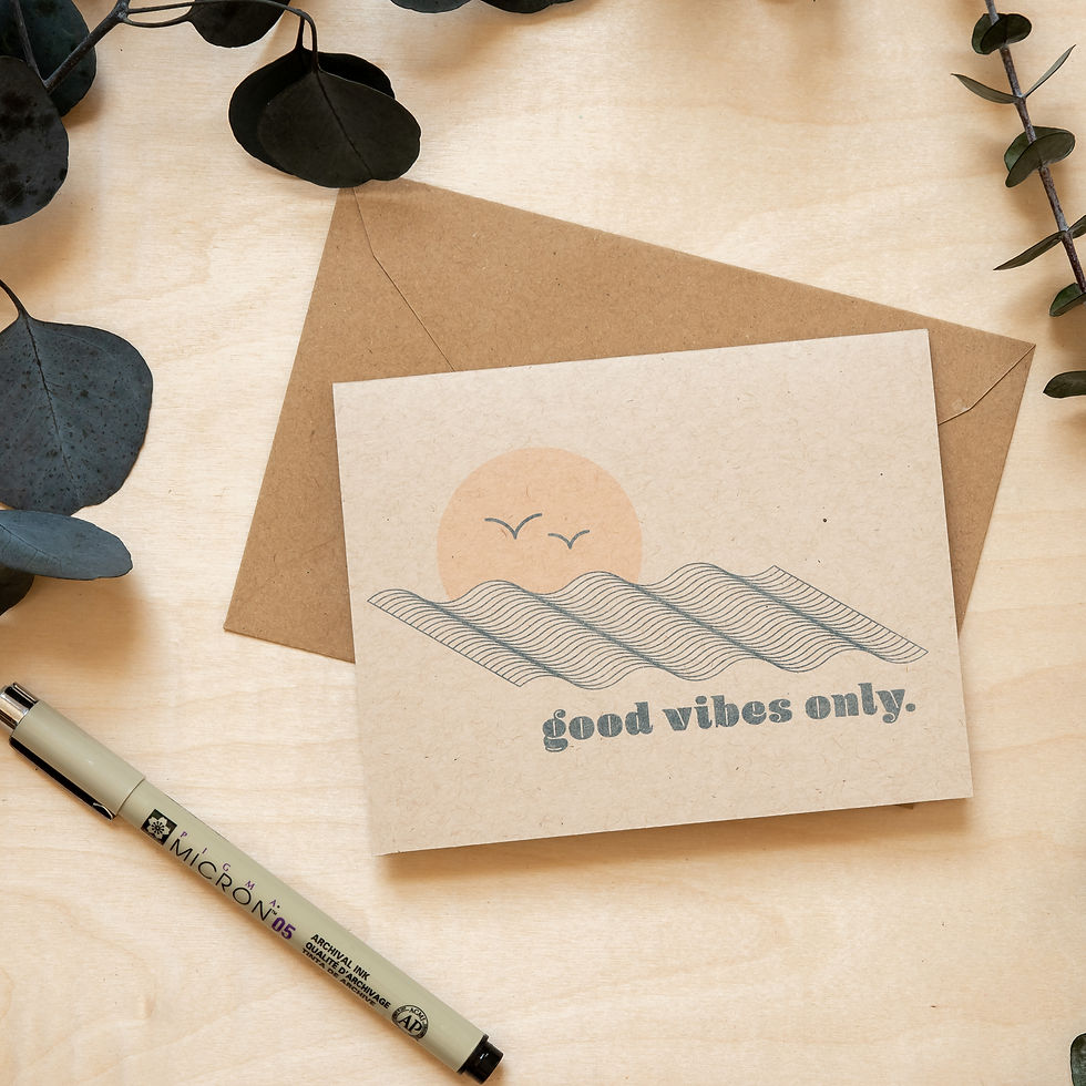 Thumbnail: Good Vibes Only Greeting Card