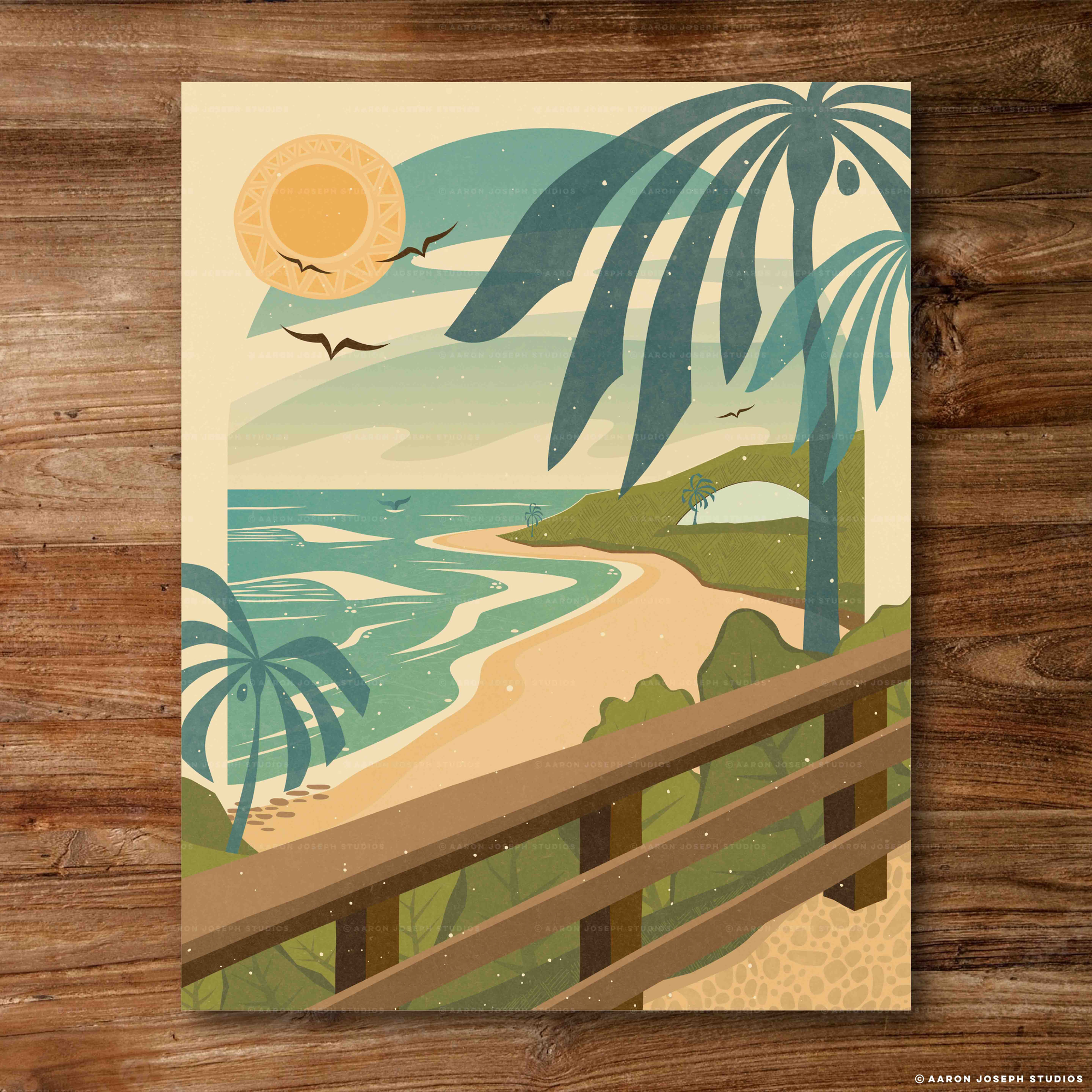 DOMES BEACH - LIMITED EDITION PRINT