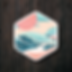 Hex Sunny Day Wave Vinyl Sticker
