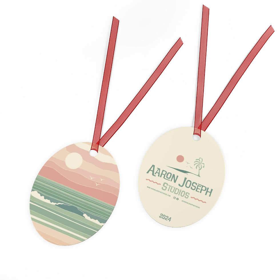 Thumbnail: Boho Surf Metal Ornament