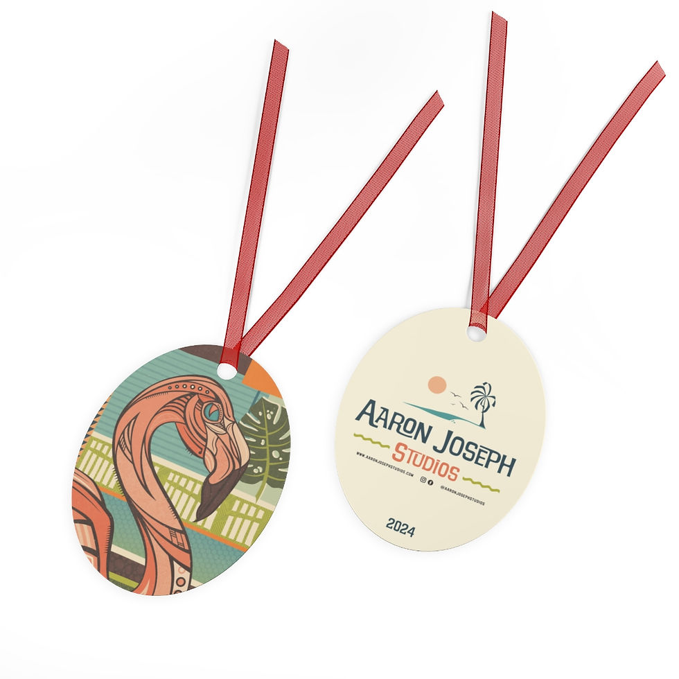 Thumbnail: Flamingo Metal Ornament