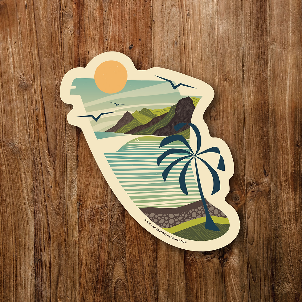 Thumbnail: Surfboard Fin Sticker