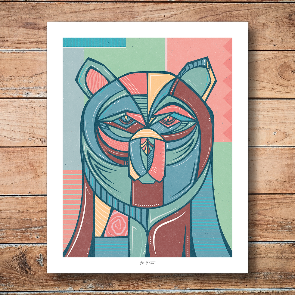 Thumbnail: Grumpy Bear Print