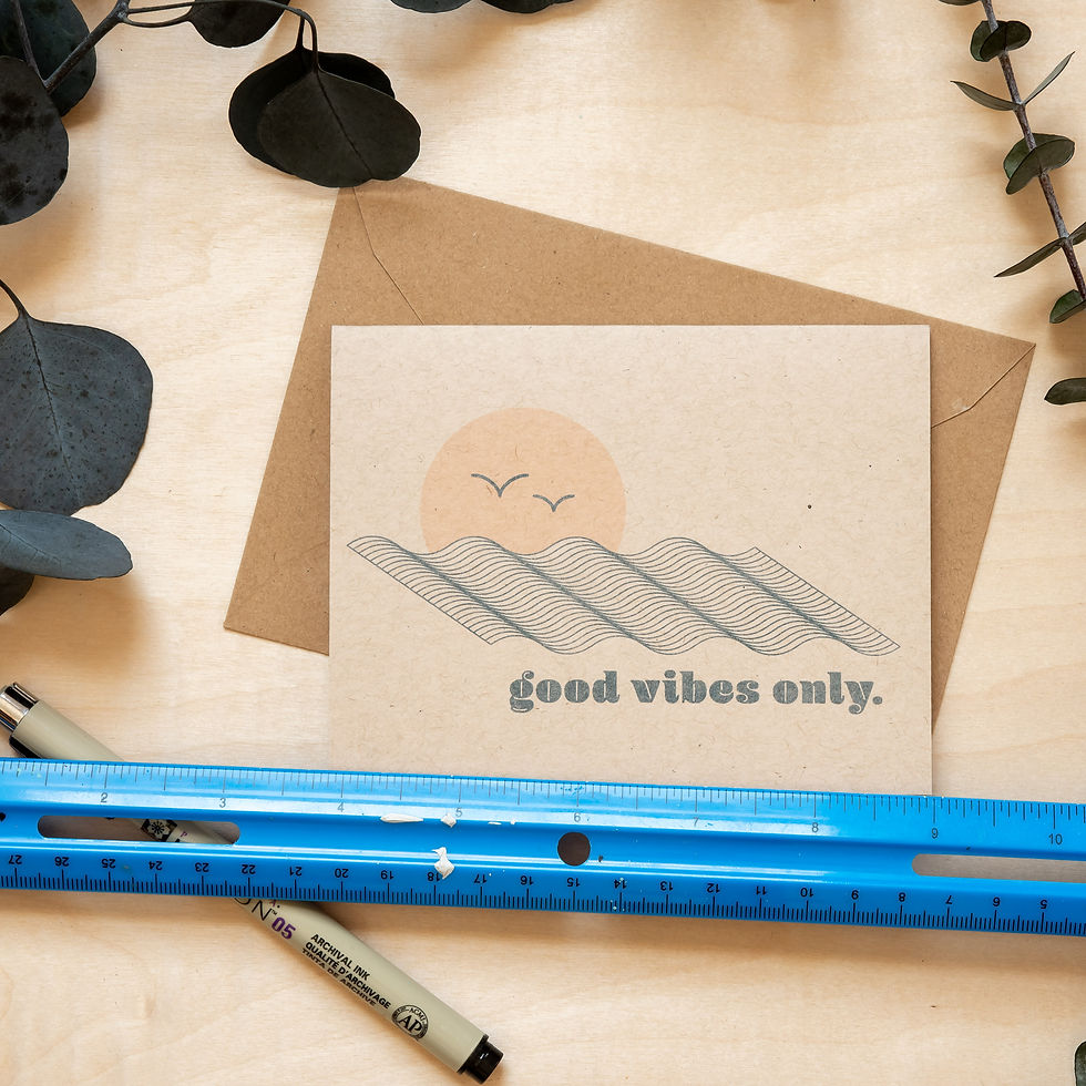 Thumbnail: Good Vibes Only Greeting Card