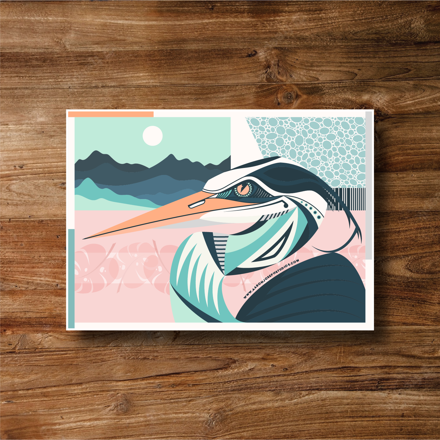 Heron Sticker