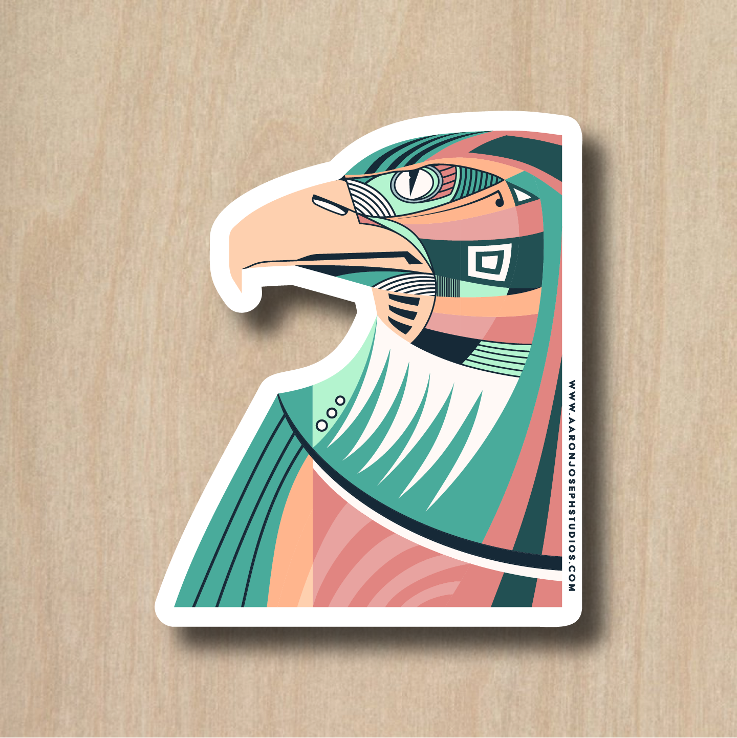 Colorful Eagle Vinyl Sticker