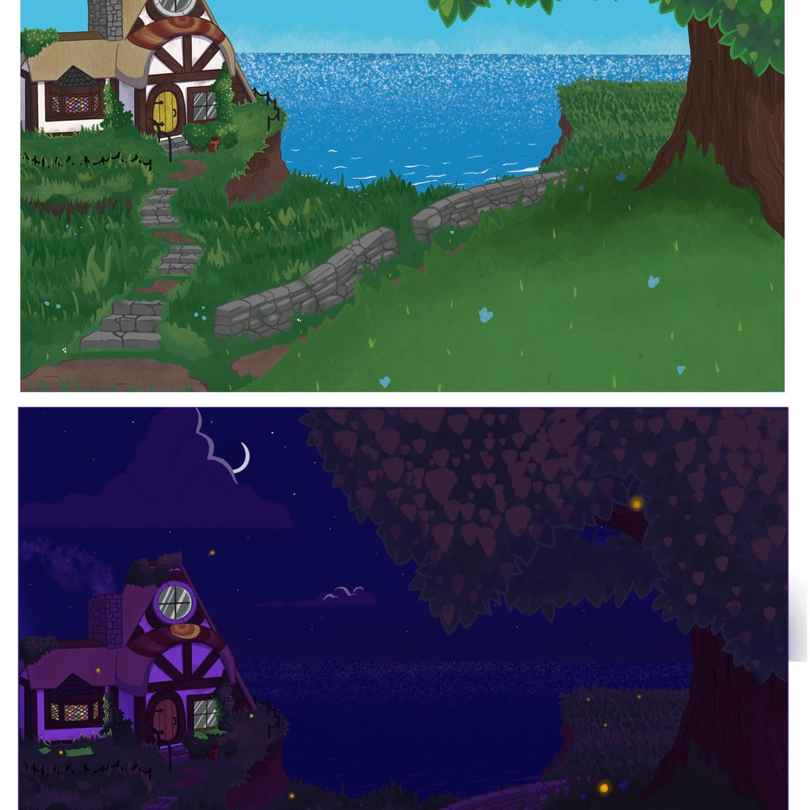 Oceanside Cottage Landscape