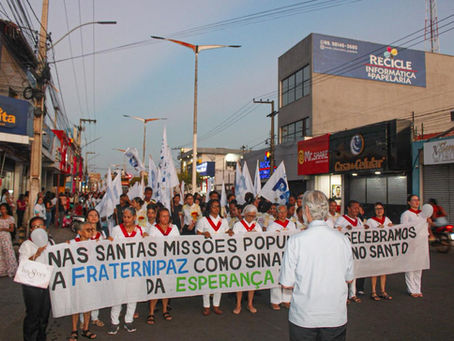 Santuário São Benedito, em Pedreiras (MA), encerrou as Santas Missões Populares com a primeira Caminhada Fraternipaz