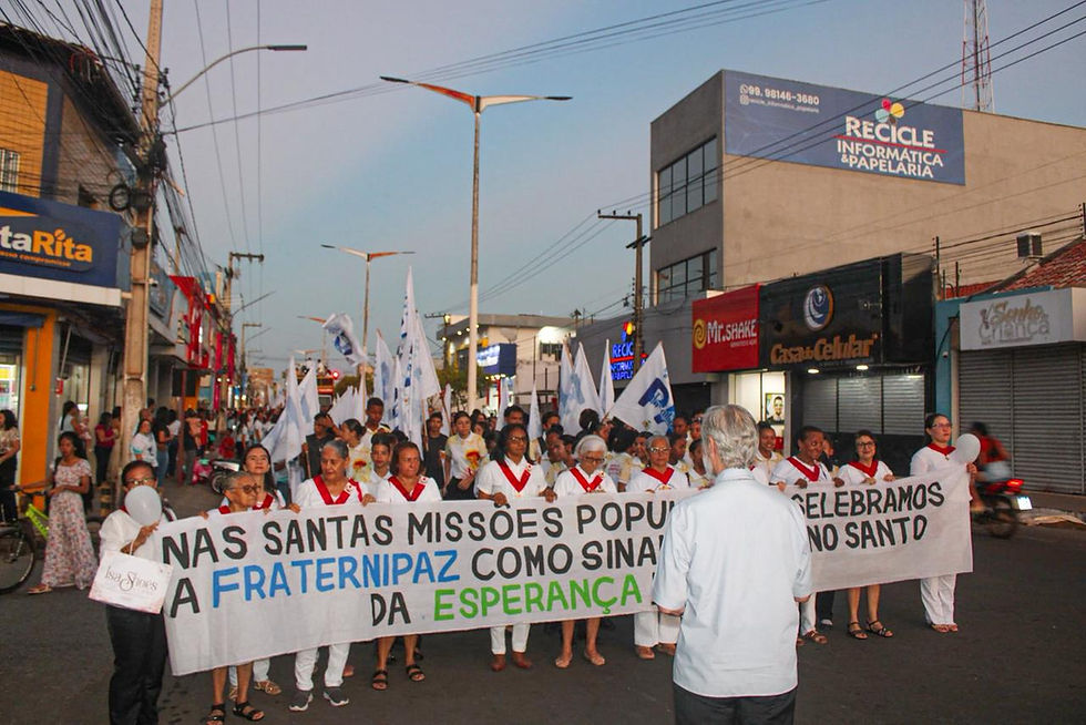 Santuário São Benedito, em Pedreiras (MA), encerrou as Santas Missões Populares com a primeira Caminhada Fraternipaz