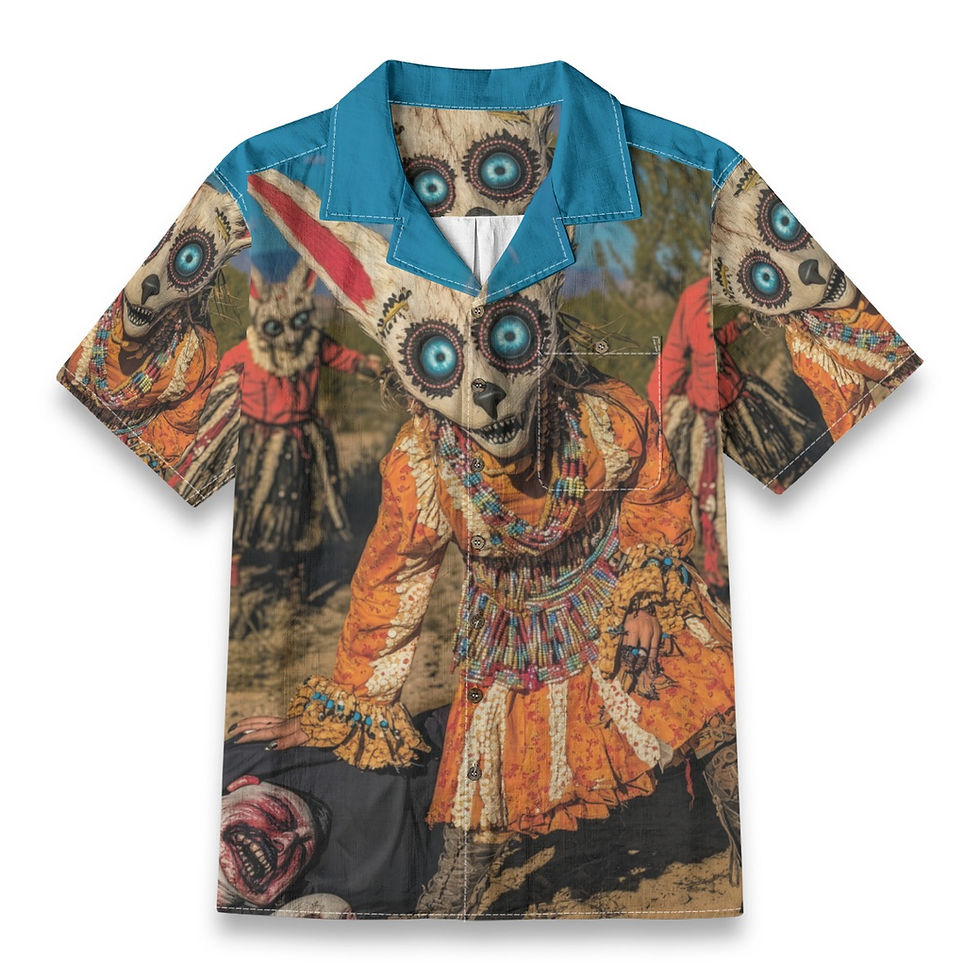 Thumbnail: All-Over Print Men's Casual Hawaiian Short Sleeve Shirt | 125GSM Cotton