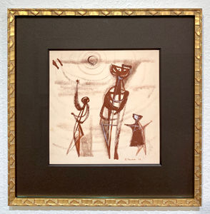 Reginald Pollack
Untitled (3 Figures & Sun) (cat #: RP0551)
Mixed Media on Paper
9.75"h x 8.25"w
1947