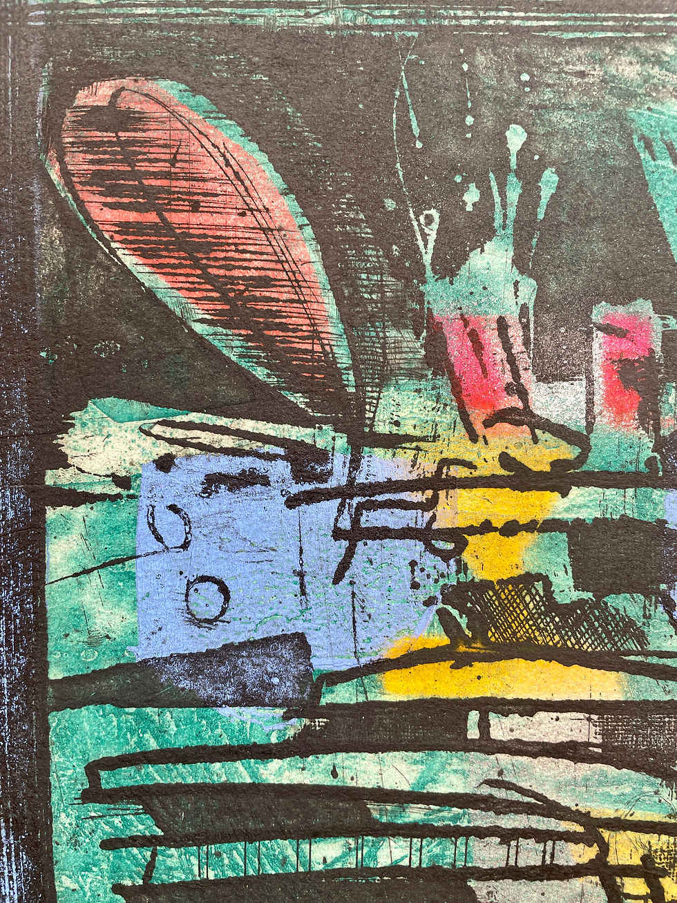 Thumbnail: The Machine I (Monoprint 9)