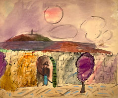Malcolm Myers
Untitled #1610 (Wall in Landscape) (cat#: MMP1610)
Watercolor
18.5"h x 22"w
1960