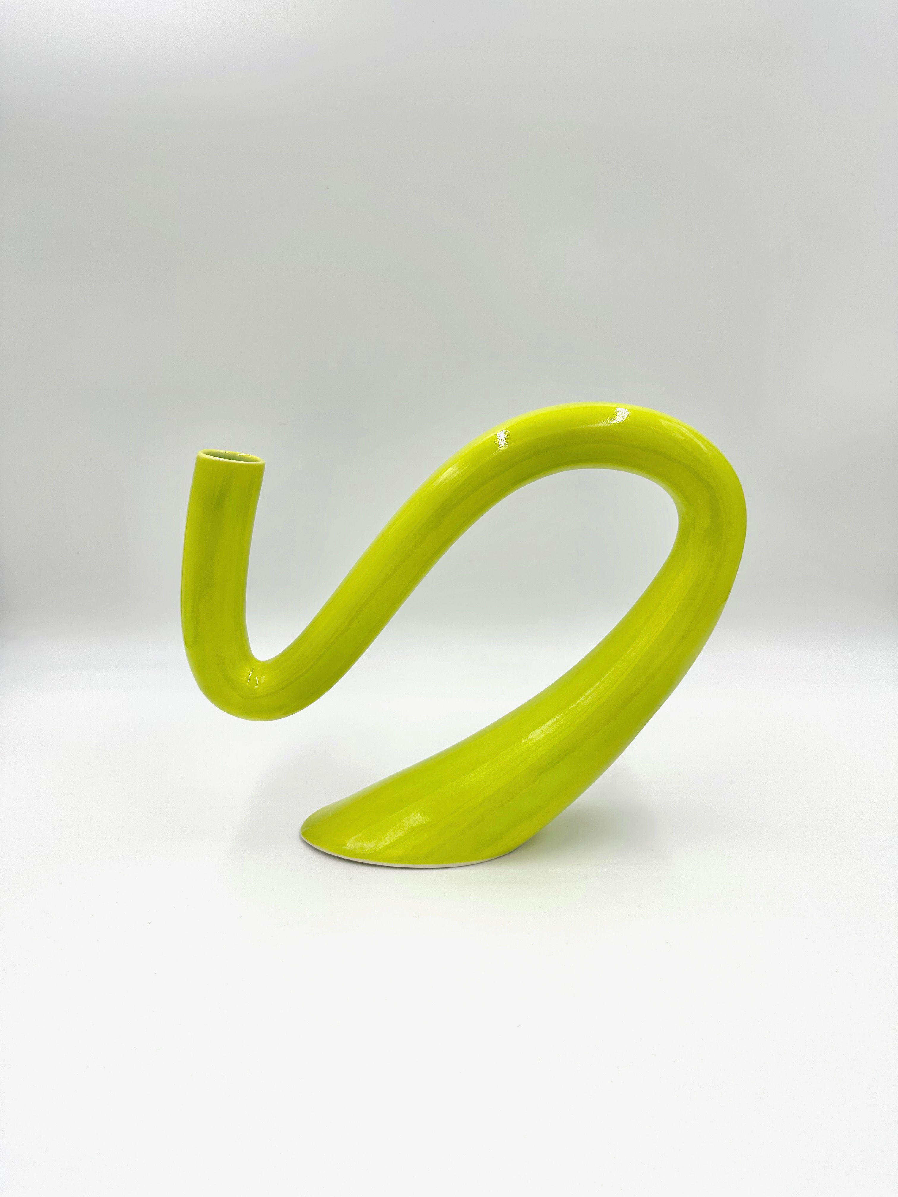 Swan Vase (Chartreuse)