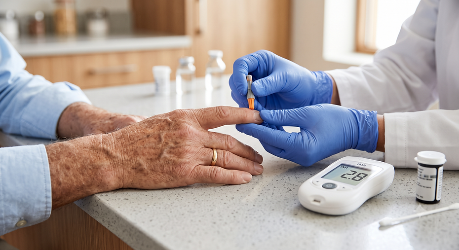 rapid pt/inr check at quick test health services in mesa