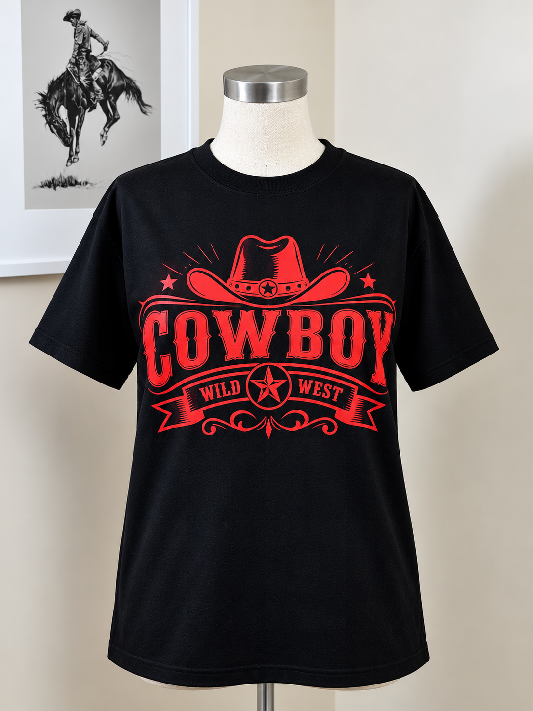 Cowboy 100% Cotton Saddle Up T-Shirt