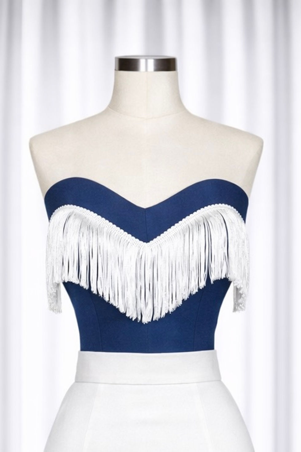 Thumbnail: Vintage-Inspired 1940s Western Two-Piece Set - Fringed