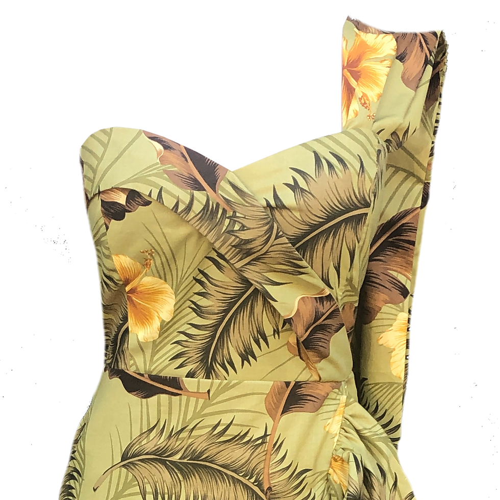 Thumbnail: Hawaiian Sarong Dress With Drape - Style# TH-116