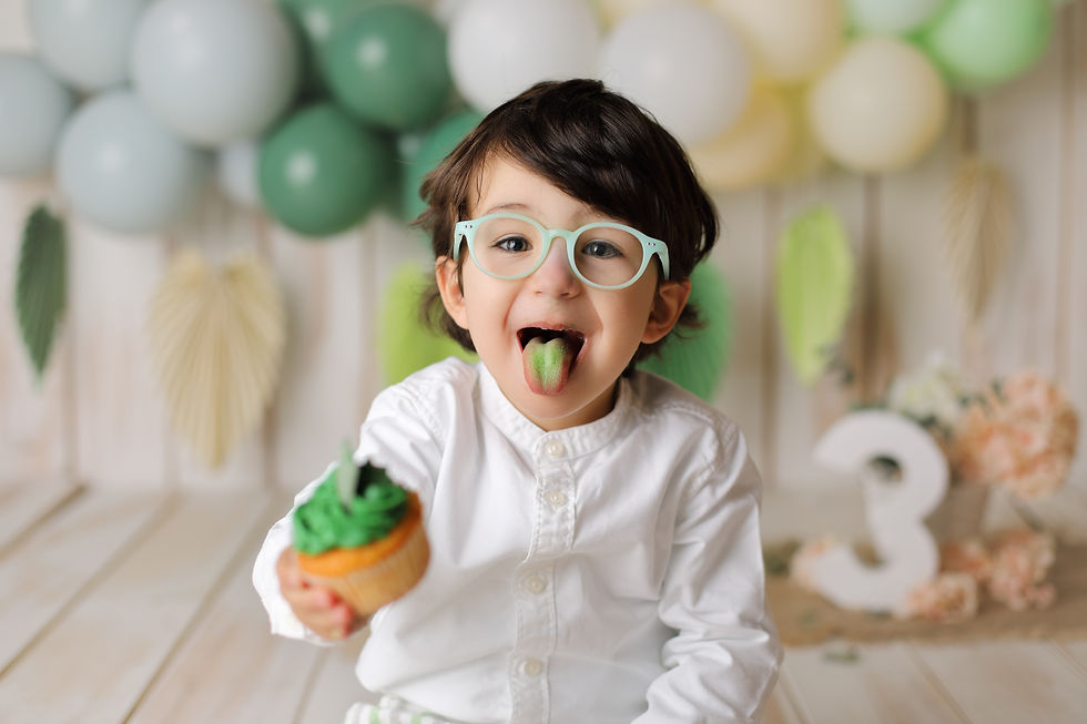 Sesión smash cake, 2 o 3 años en Miranda de Ebro, Burgos