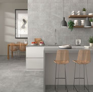 Porcelanato decorado VIENA SOAPSTONE SILVER RELIEVE