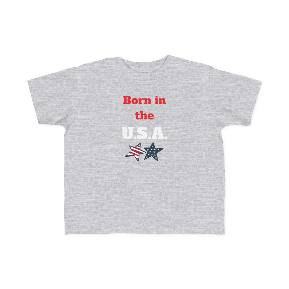 Thumbnail: Toddler Born in the USA w/stars Tee