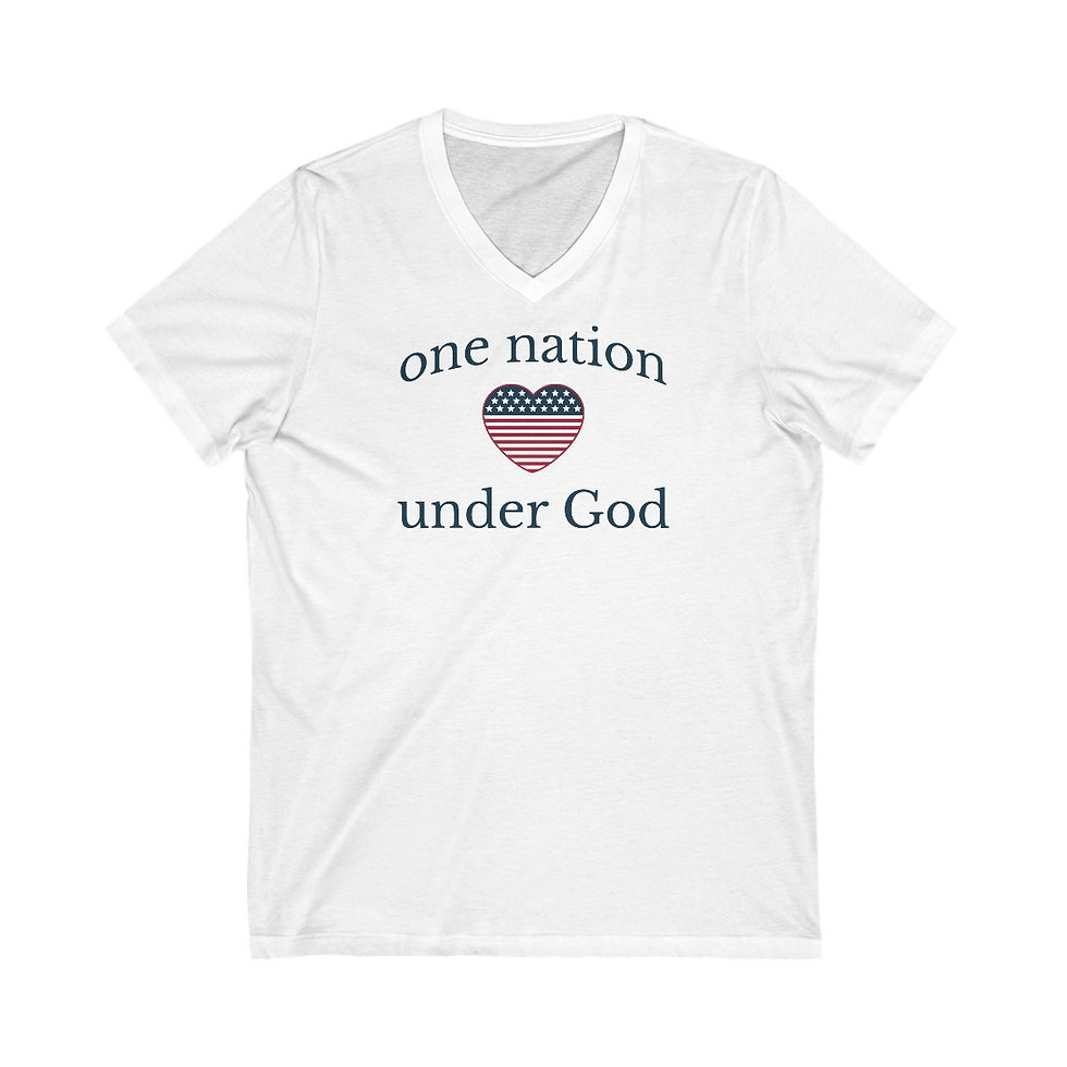 Thumbnail: One Nation Under God V-Neck Tee