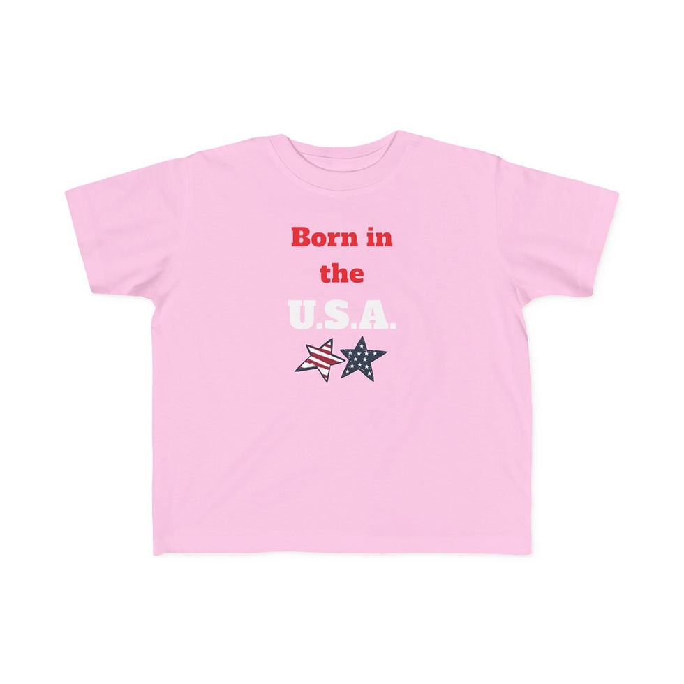 Thumbnail: Toddler Born in the USA w/stars Tee