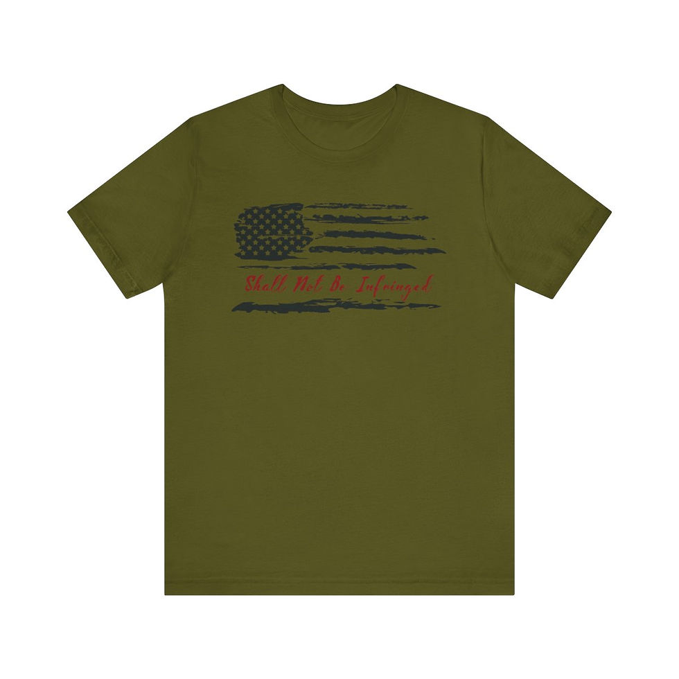 Thumbnail: Shall Not be Infringed wide Flag Tee
