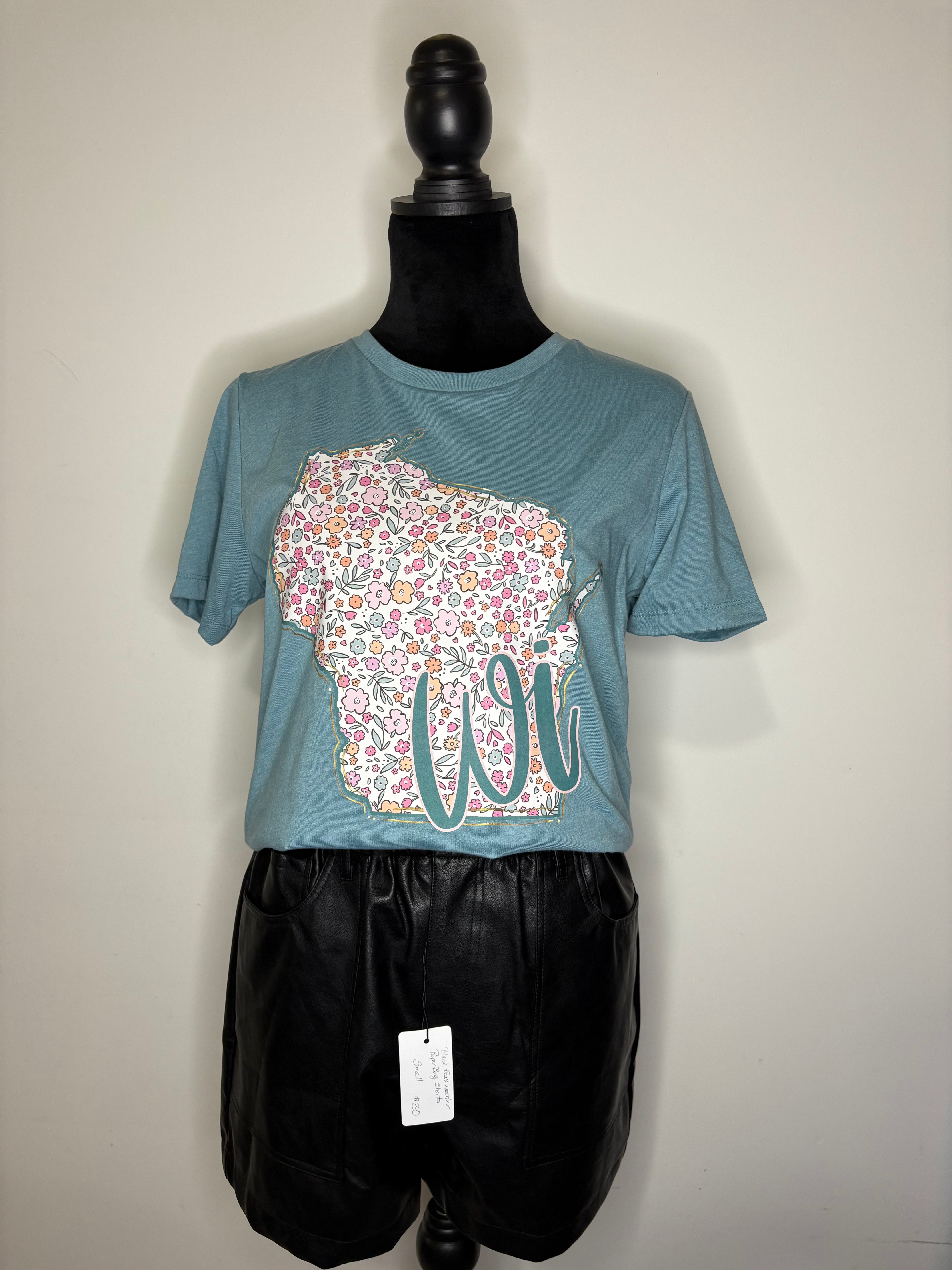 Teal WI Tee