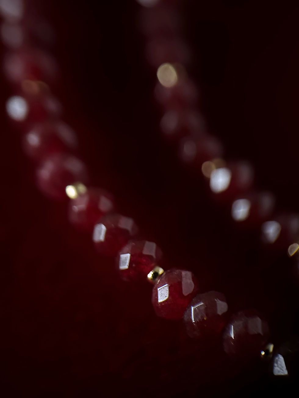Miniatura: Collana in Agata Rossa con Perle Scaramazze ed Edera Triloba