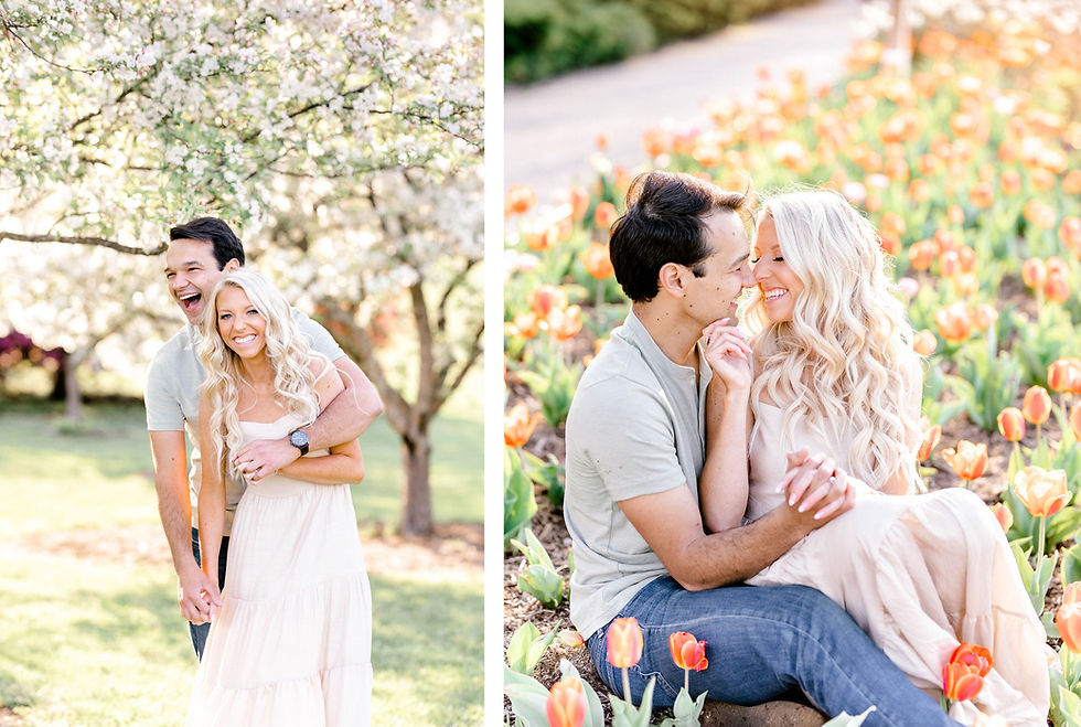 Spring engagement session arboretum keeneland created with grace photography