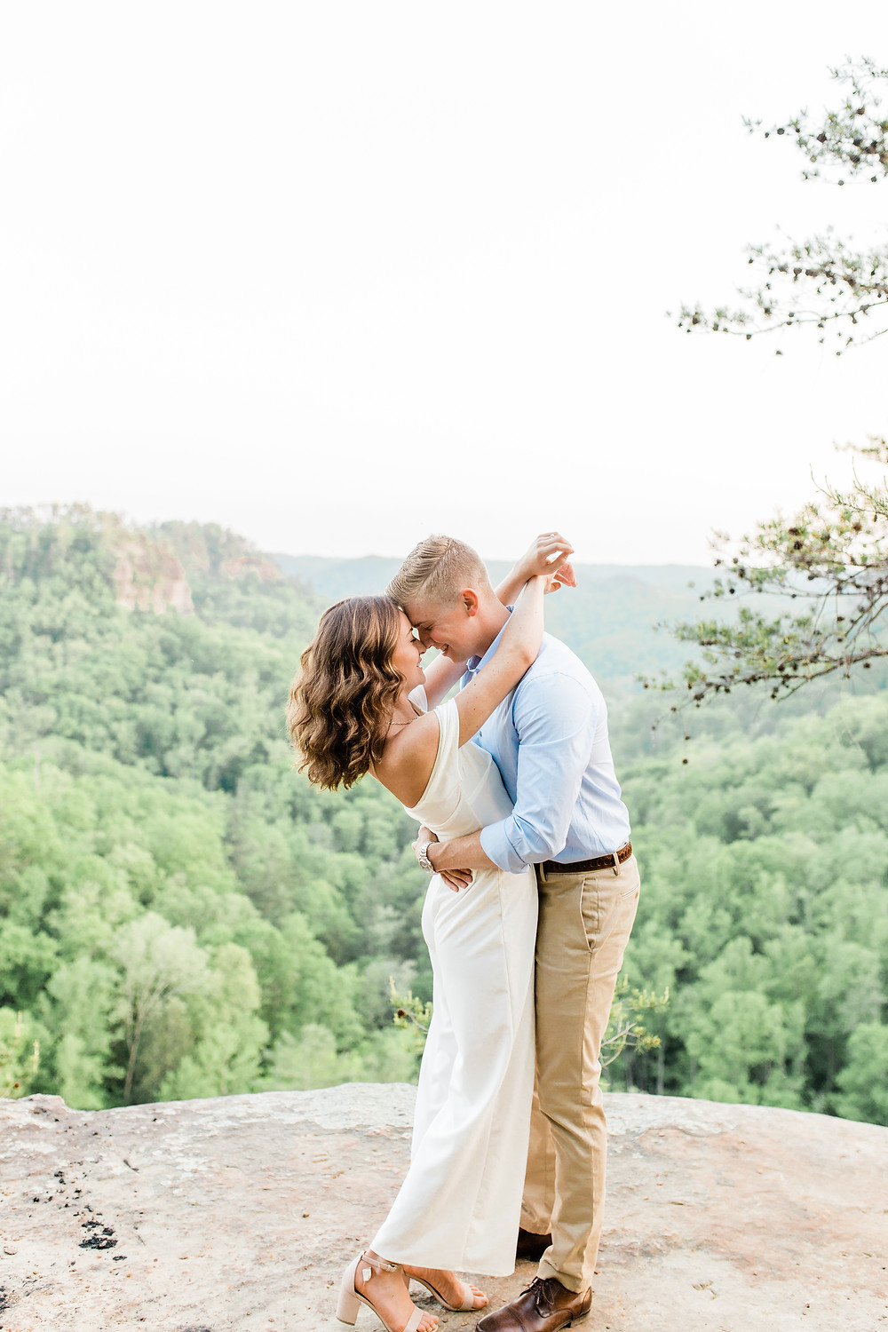Red River Gorge Fall Engagement Session Lexington Photographer Created with Grace Photography