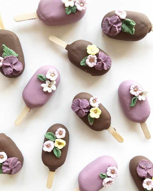 #popsicles #sugarflowers #handcrafted #d