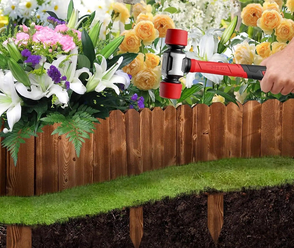 Küçük resim: Bahçe Bordür Çiti 100x30 cm Bahçe Çiti Bahçe Dekoru Özel Tasarım