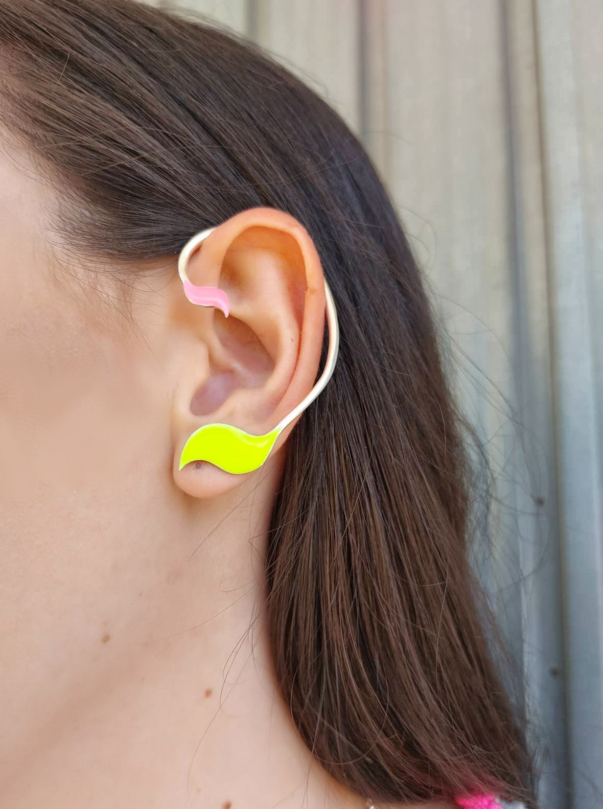 Fluo sport mono earring