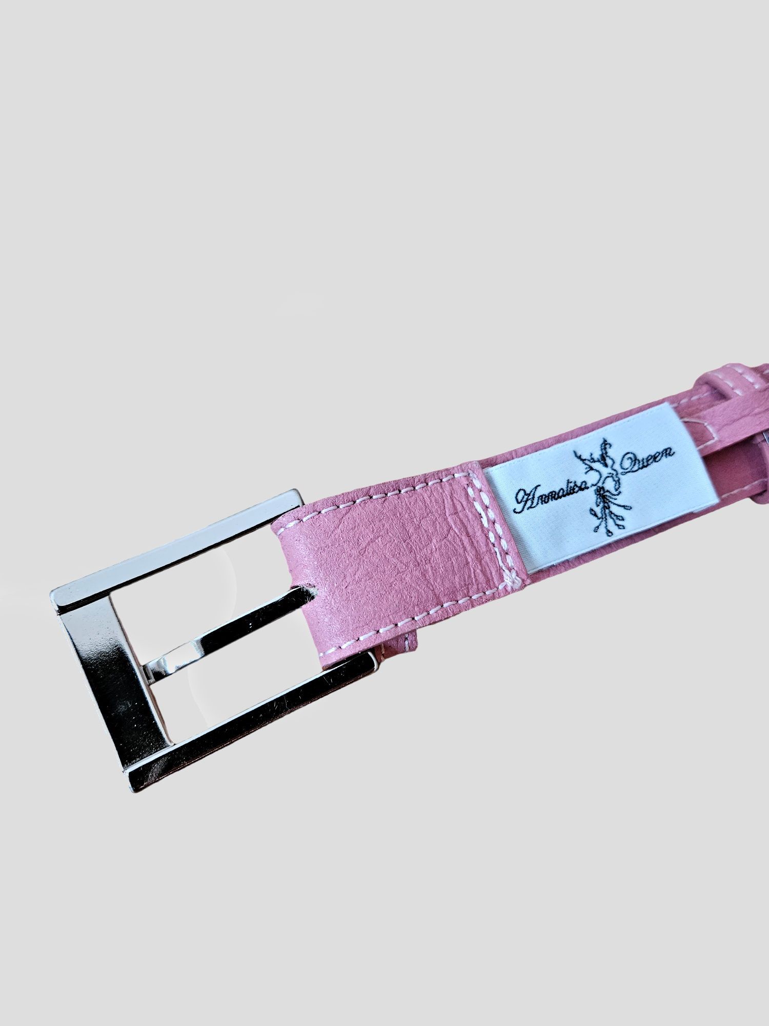 Cinta in pelle vegetale rosa